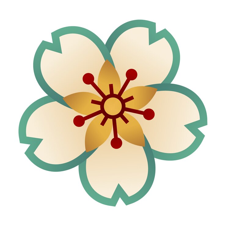 PSD gratuito elemento di fiore cinese isolato