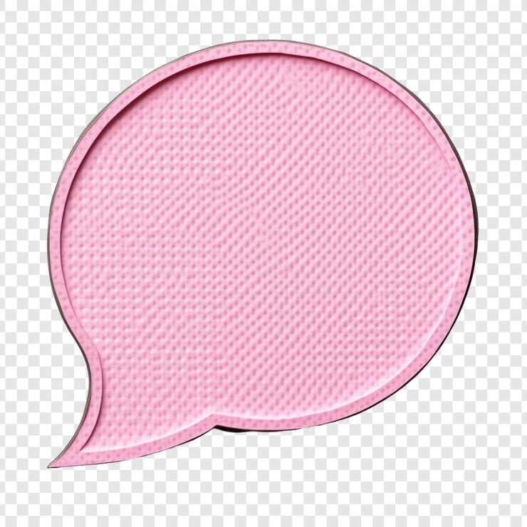 PSD gratuito elemento di progettazione grafica pink speech bubble