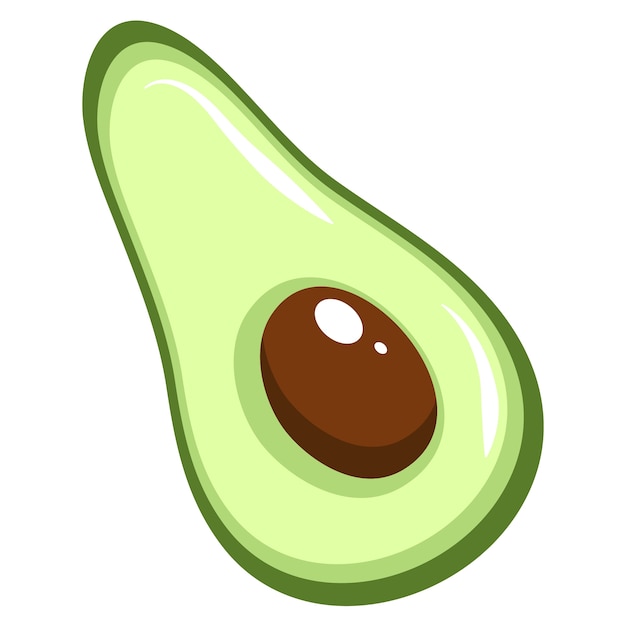 Elemento de diseño de la fruta de aguacate