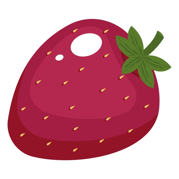 Elemento de diseño de la fruta de fresa