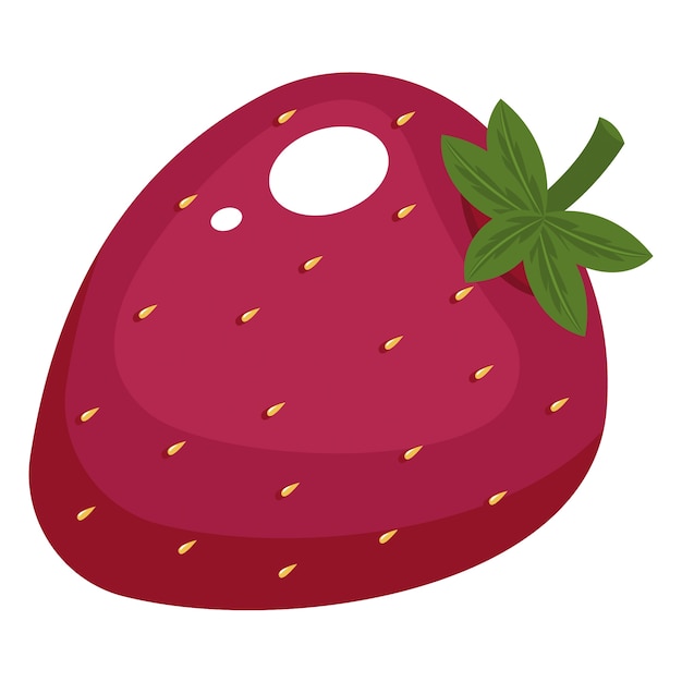 Elemento de diseño de la fruta de fresa