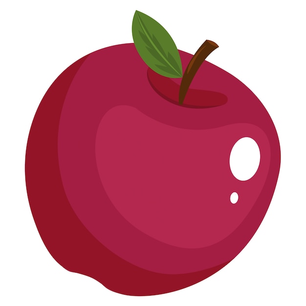 Elemento de diseño de la fruta de manzana