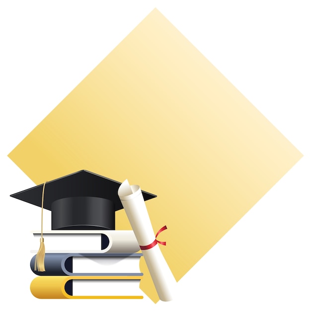 Elemento de diseño del marco de graduación