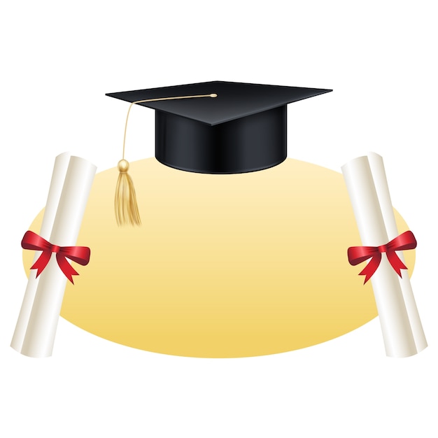Elemento de diseño del marco de graduación