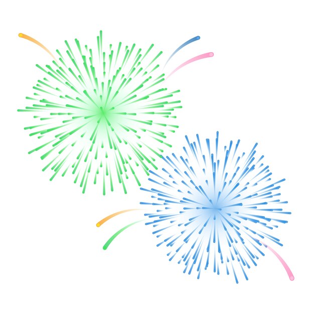 Elemento de fuegos artificiales aislado