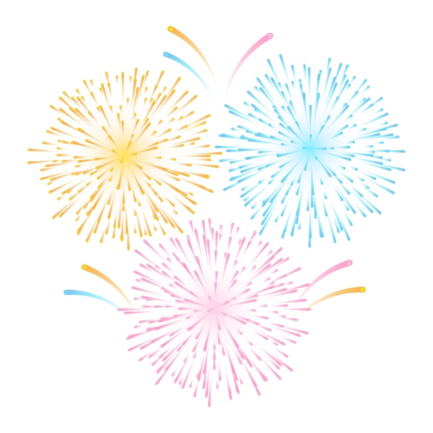 Elemento de fuegos artificiales aislado