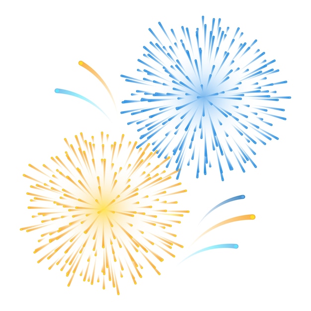 Elemento de fuegos artificiales aislado