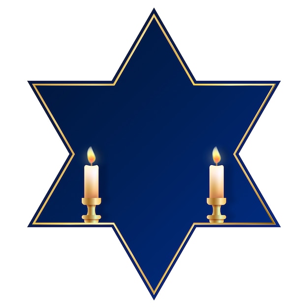 PSD gratuito elemento de hanukkah realista aislado