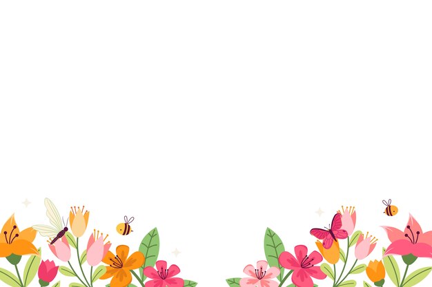 Elemento de insecto de primavera realista aislado