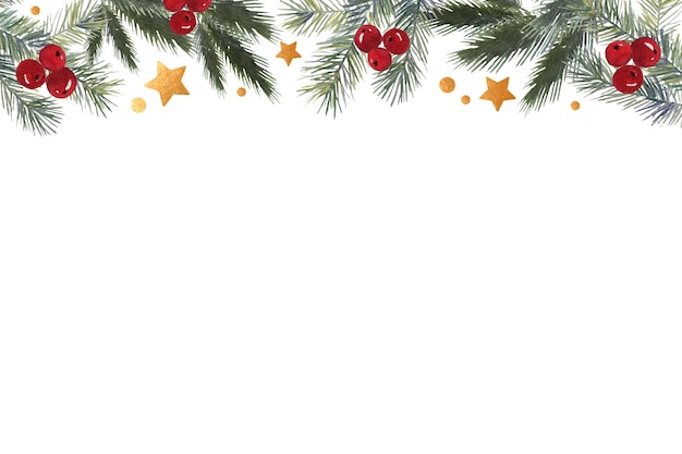 Elemento de Navidad de acuarela aislado