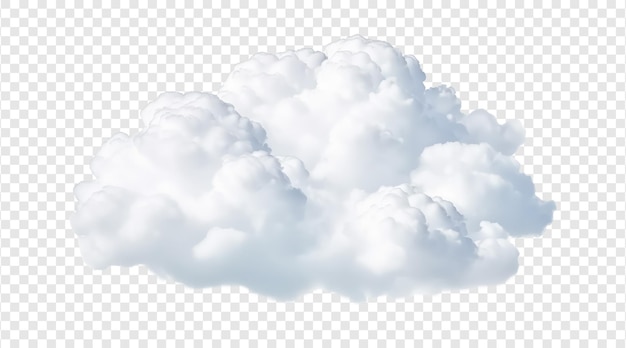 PSD gratuito elemento de nube natural blanco aislado sobre un fondo transparente