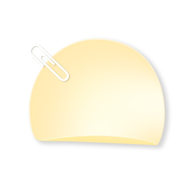 Elemento post-it realista aislado
