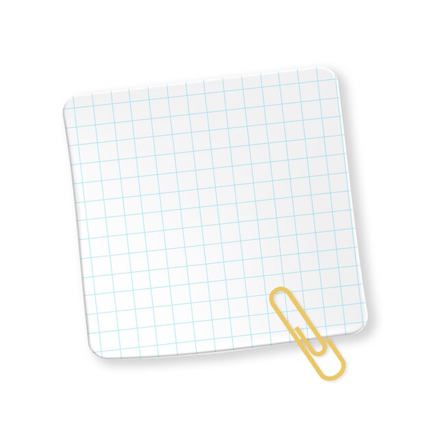 Elemento post-it realista aislado