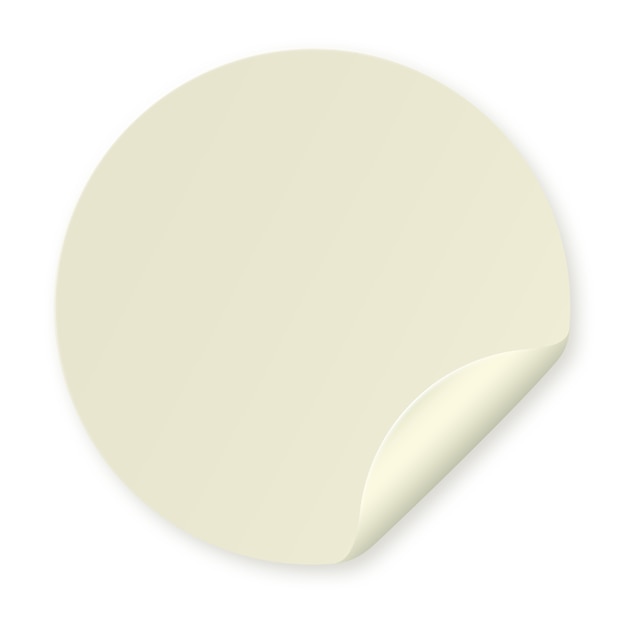 Elemento post-it realista aislado