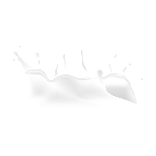 Elemento de salpicaduras de leche aislado