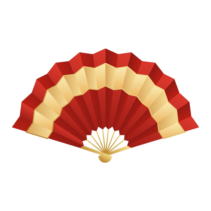 PSD gratuito elemento ventilatore cinese isolato