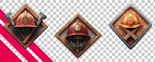 Emblemas antiguos de bomberos para proyectos creativos