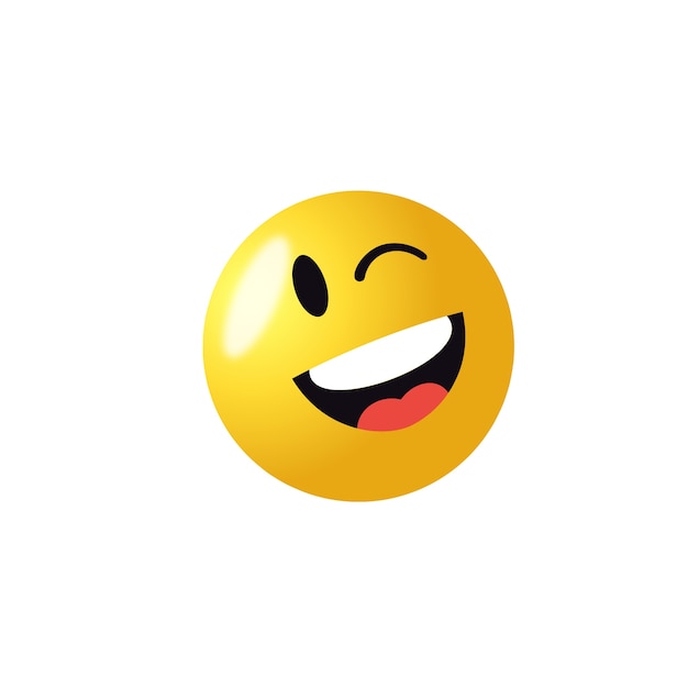 Emoji 3D aislado