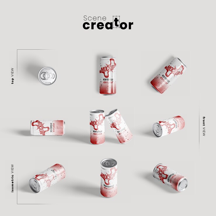 PSD Gratis energy drink for gym mock-up