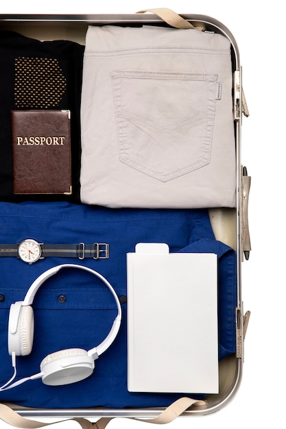 Equipaje preparado para viajar.