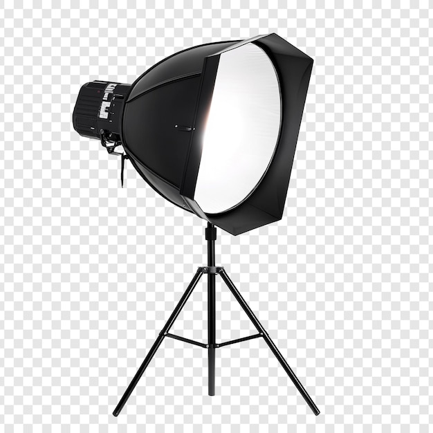 Equipo de iluminación de estudio de fotografía profesional en trípode