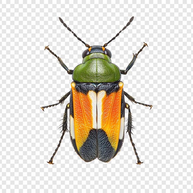El escarabajo joya vibrante Una fotografía macro de primer plano