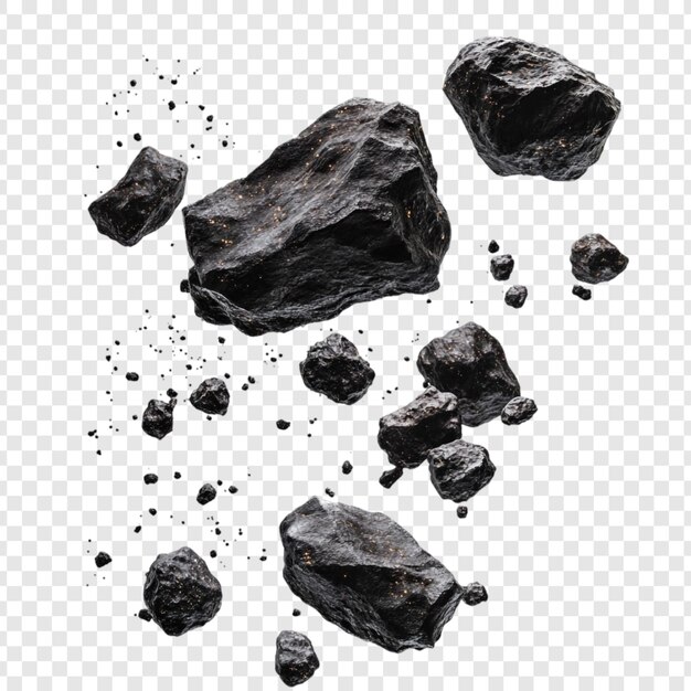 Los escombros cósmicos Una representación en 3D de los asteroides