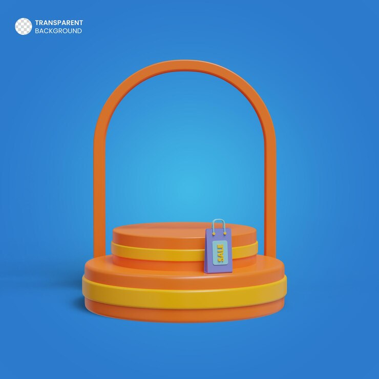 PSD gratuito esposizione del prodotto sfondo del podio 3d