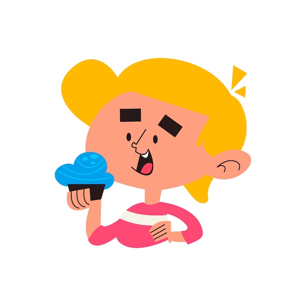 Espressione dei personaggi dei cartoni animati disegnati a mano
