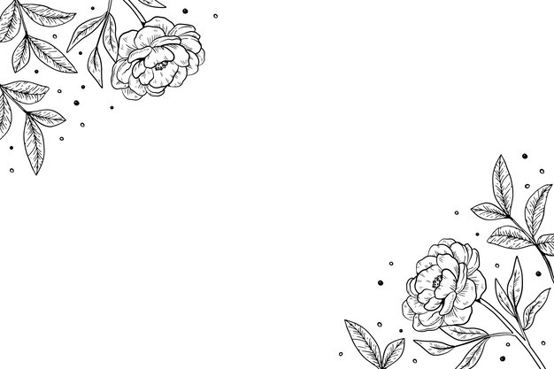 Esquema de flores botánicas