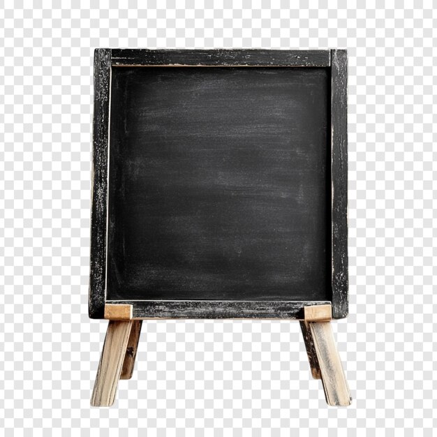 Estante de tablero negro rústico para el menú Mensaje o anuncio