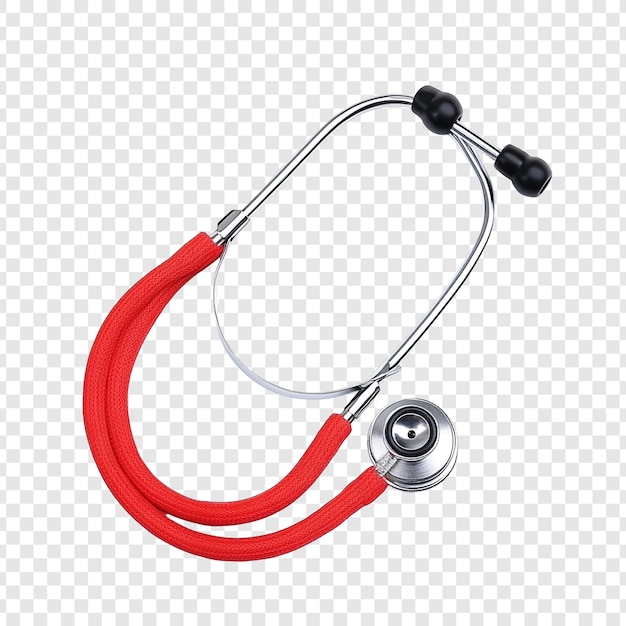 Estetoscopio rojo Instrumento médico