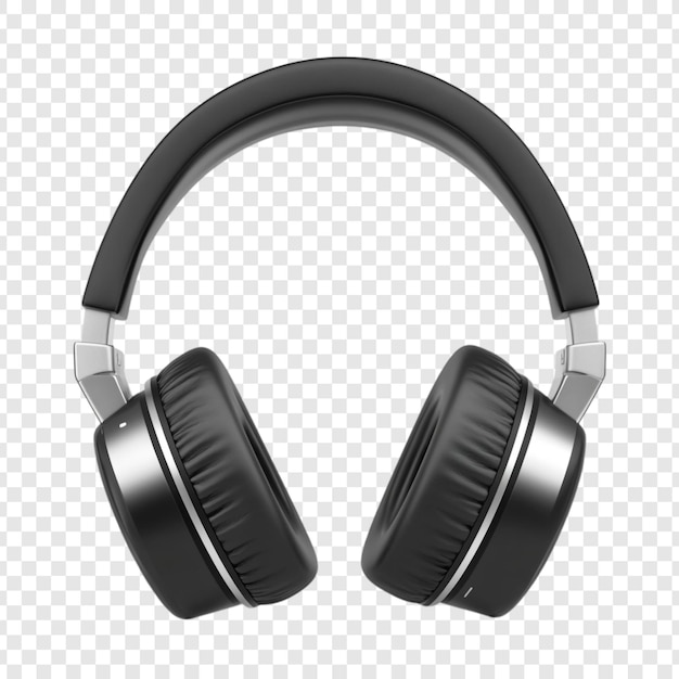 Estilo de los auriculares inalámbricos negros y plateados