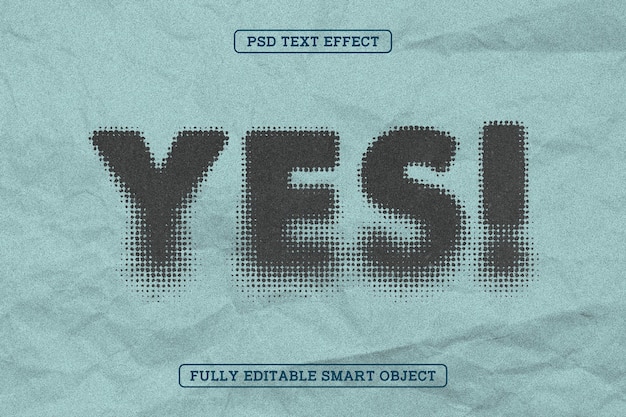 Estilo de cómic de medio tono Sí Efecto de texto