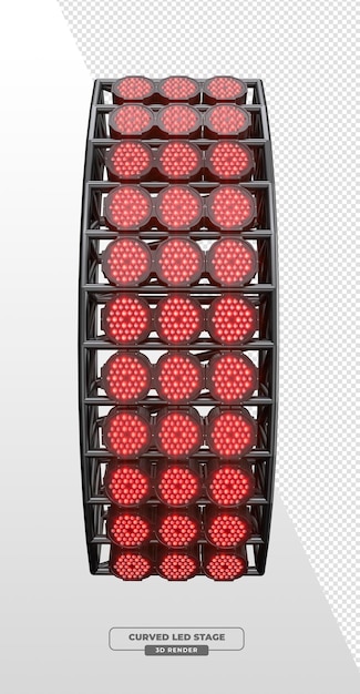 Estructura de luz LED PAR curva para espectáculos en 3D