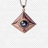 Gratis PSD evil eye ketting geïsoleerd op transparante achtergrond