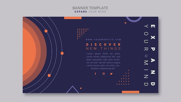 Expandir tu plantilla de banner de mente