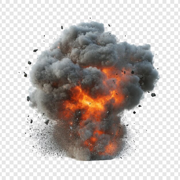 Explosión ardiente Un espectacular espectáculo de combustión y destrucción