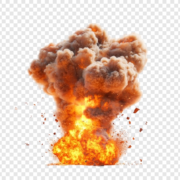 Explosión ardiente Una espectacular imagen de una explosión intensa