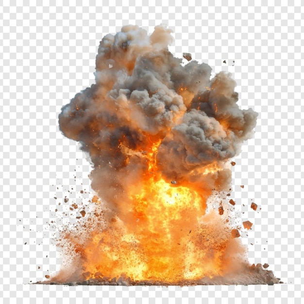 Explosión ardiente Una imagen dramática de una explosión intensa
