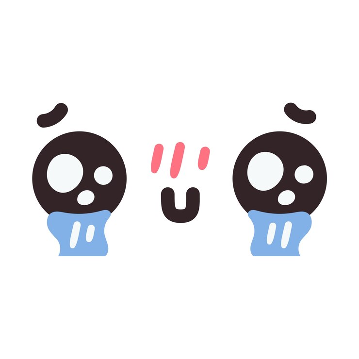 PSD gratuito expresión facial de kawaii