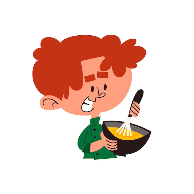Expresión de personajes de dibujos animados dibujados a mano
