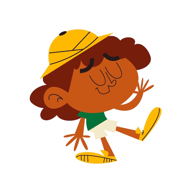 Expresión de personajes de dibujos animados dibujados a mano