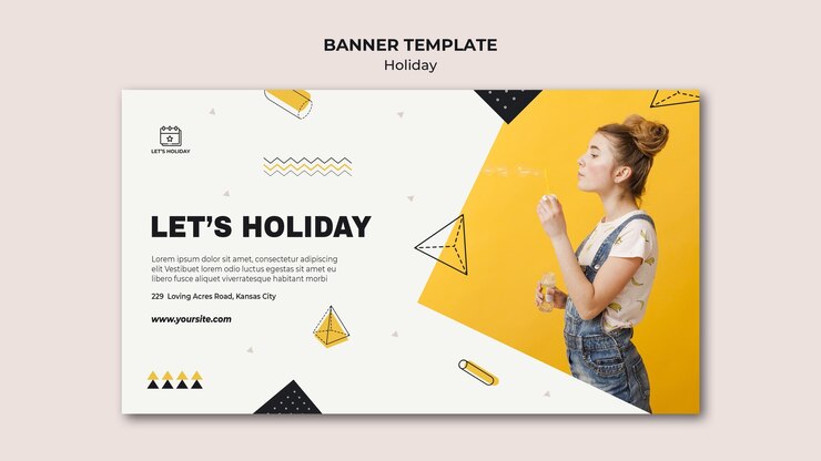 PSD gratuito facciamo un modello di banner festa di festa