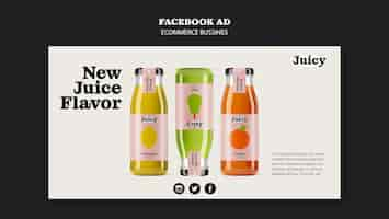 Gratis PSD facebook-sjabloon voor e-commercebedrijven