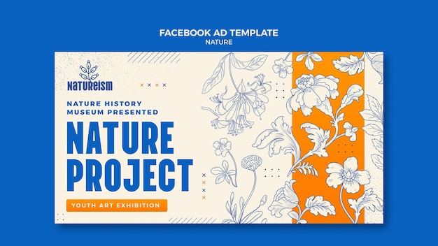 Gratis PSD facebook-sjabloon voor natuurevenementen