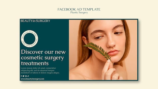 Facebook-sjabloon voor plastische chirurgie