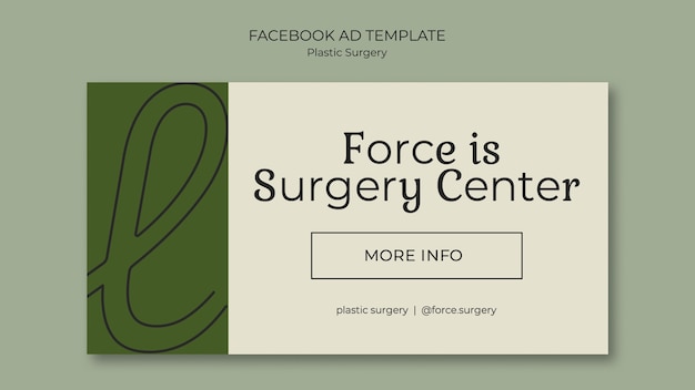 Facebook-sjabloon voor plastische chirurgie