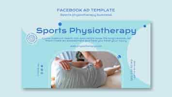 Gratis PSD facebook-sjabloon voor sportfysiotherapie