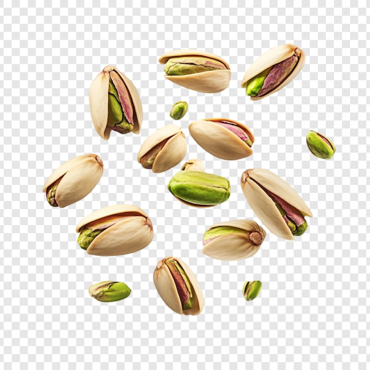 Gratis PSD falling pistachios een verleidelijke cascade van geroosterde noten